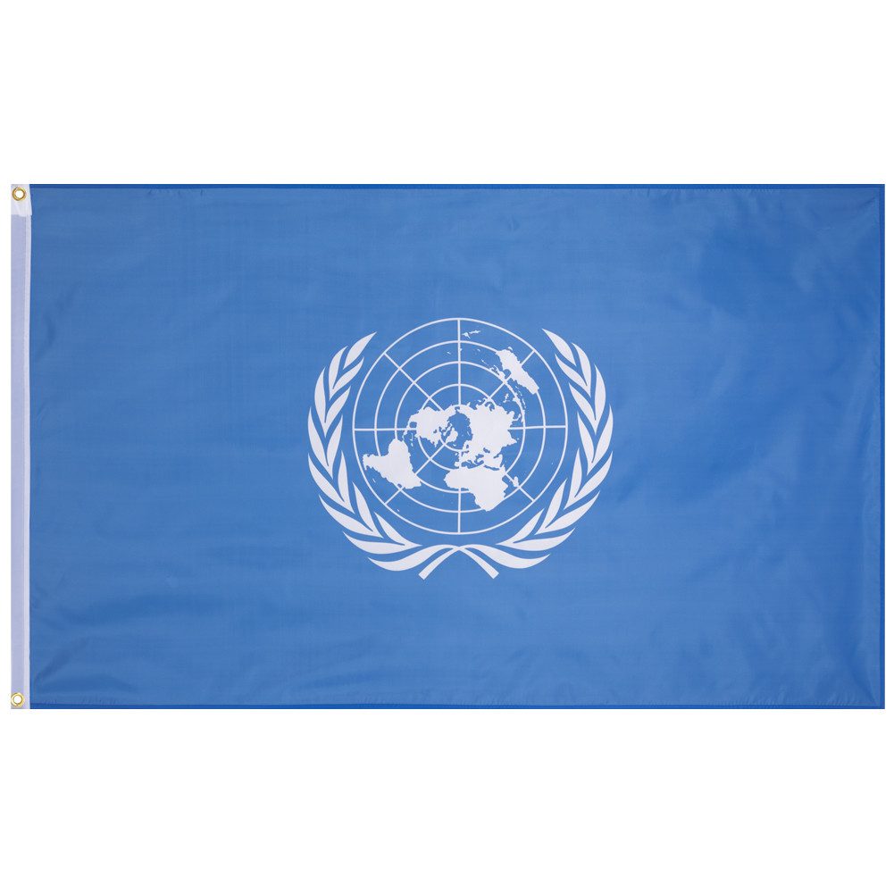 MUWO Flagge MUWO "Around the World" Flagge 90x150cm, doppelter Saum an den Rändern für hohe Reißfestigkeit