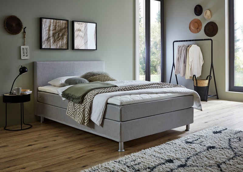 ATLANTIC home collection Boxbett Edison, inkl. Bonnellfederkern-Matratze und Topper