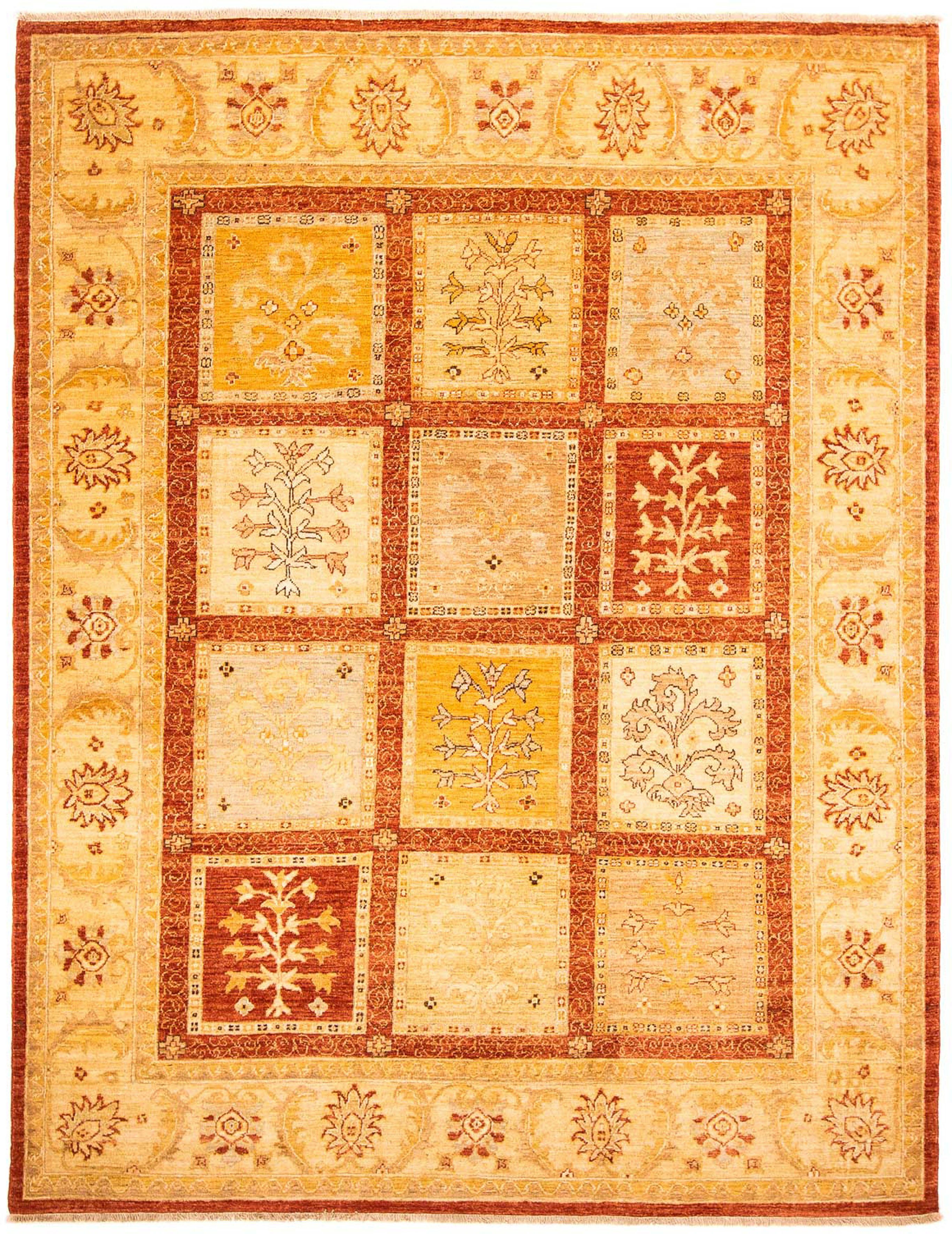 Orientteppich Ziegler - 249 x 6 rechteckig, 191 morgenland, cm mm, Einzelstück Höhe: Zertifikat - mit Wohnzimmer, Handgeknüpft, rost