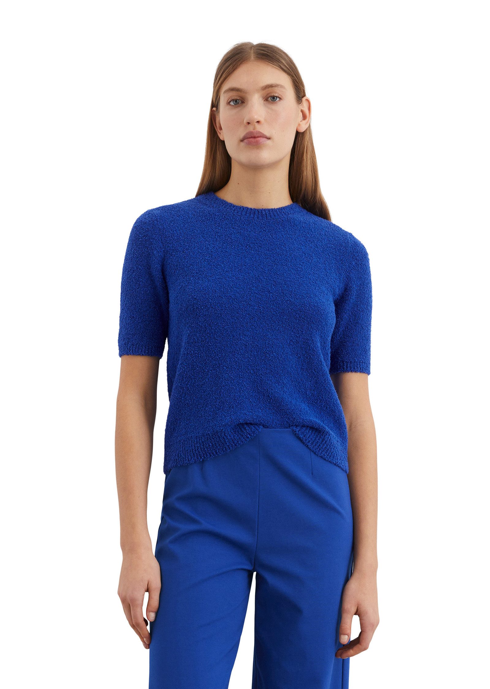 Rundhalspullover aus Organic Cotton-Mix
