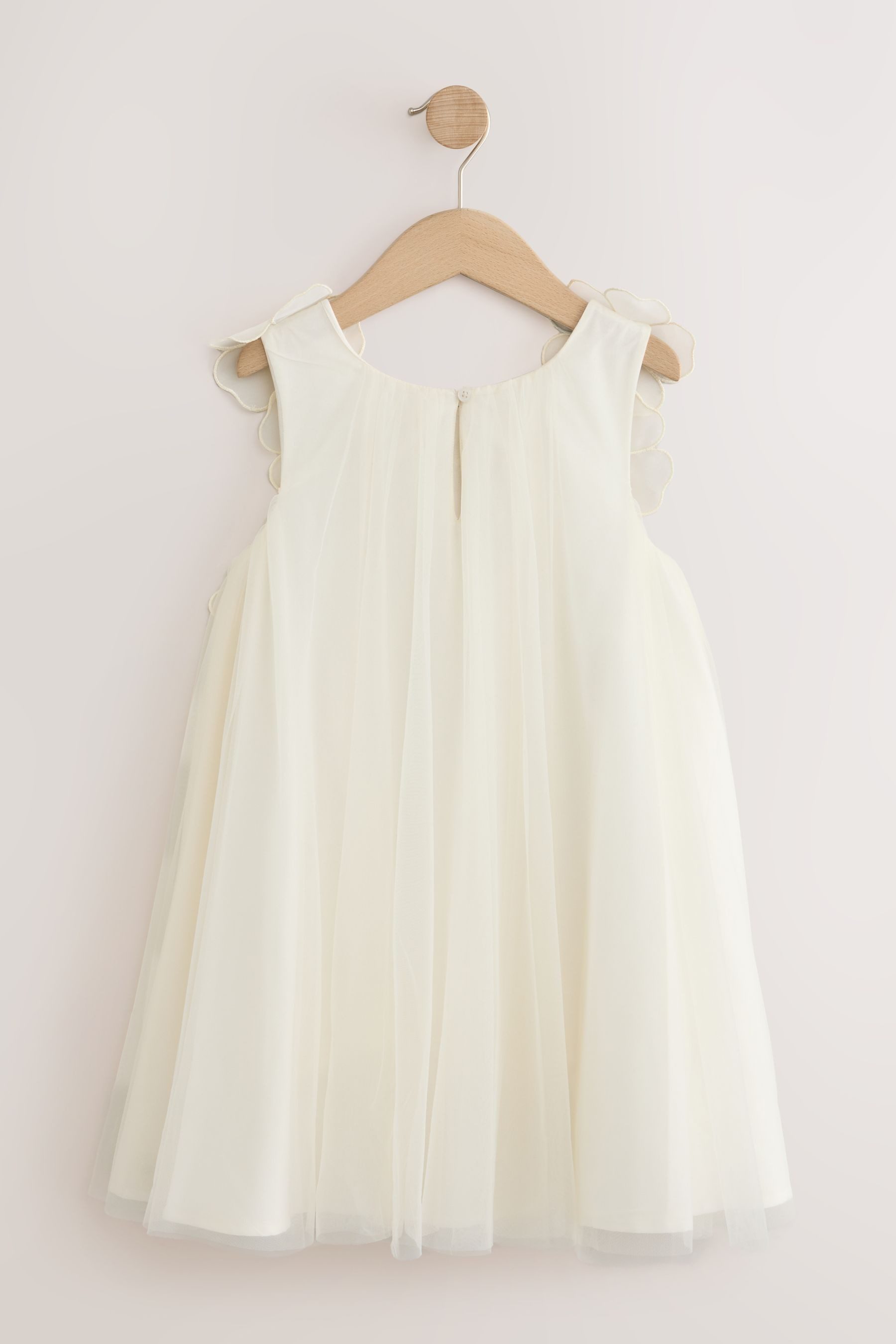 Next Meshkleid Mesh-Kleid mit 3D-Blumen, Blumenmädchen (1-tlg)