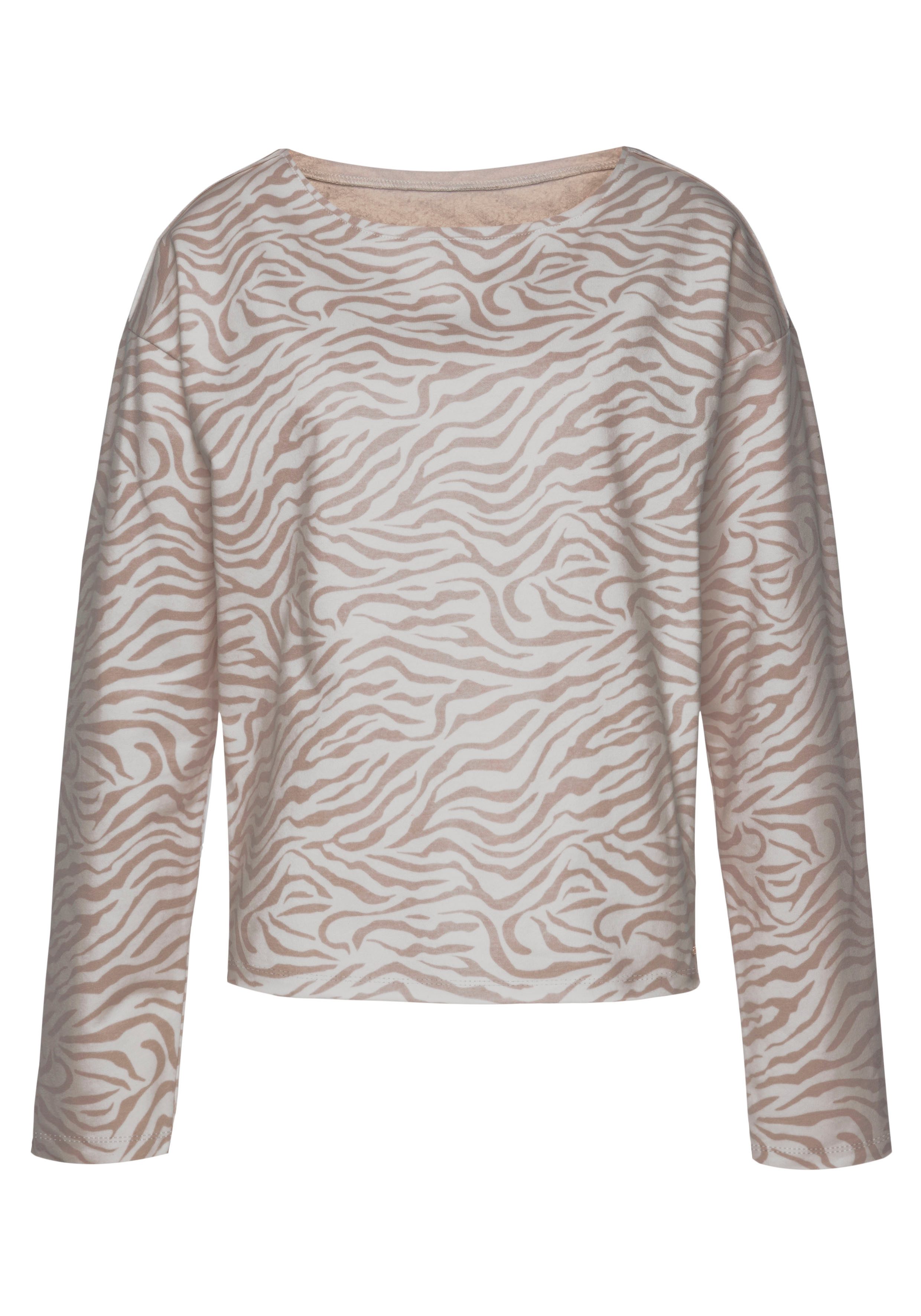 LASCANA Sweatshirt Langarmshirt in locker sitzendem Schnitt, Loungewear – Bild 2 von 5