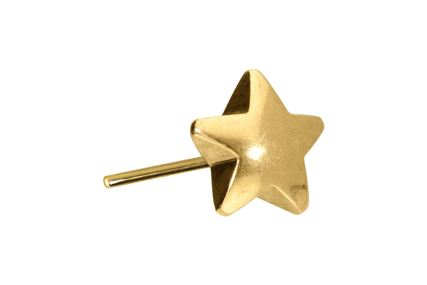 Piercing-Set Titan Aufsatz mit Push Pin STERN