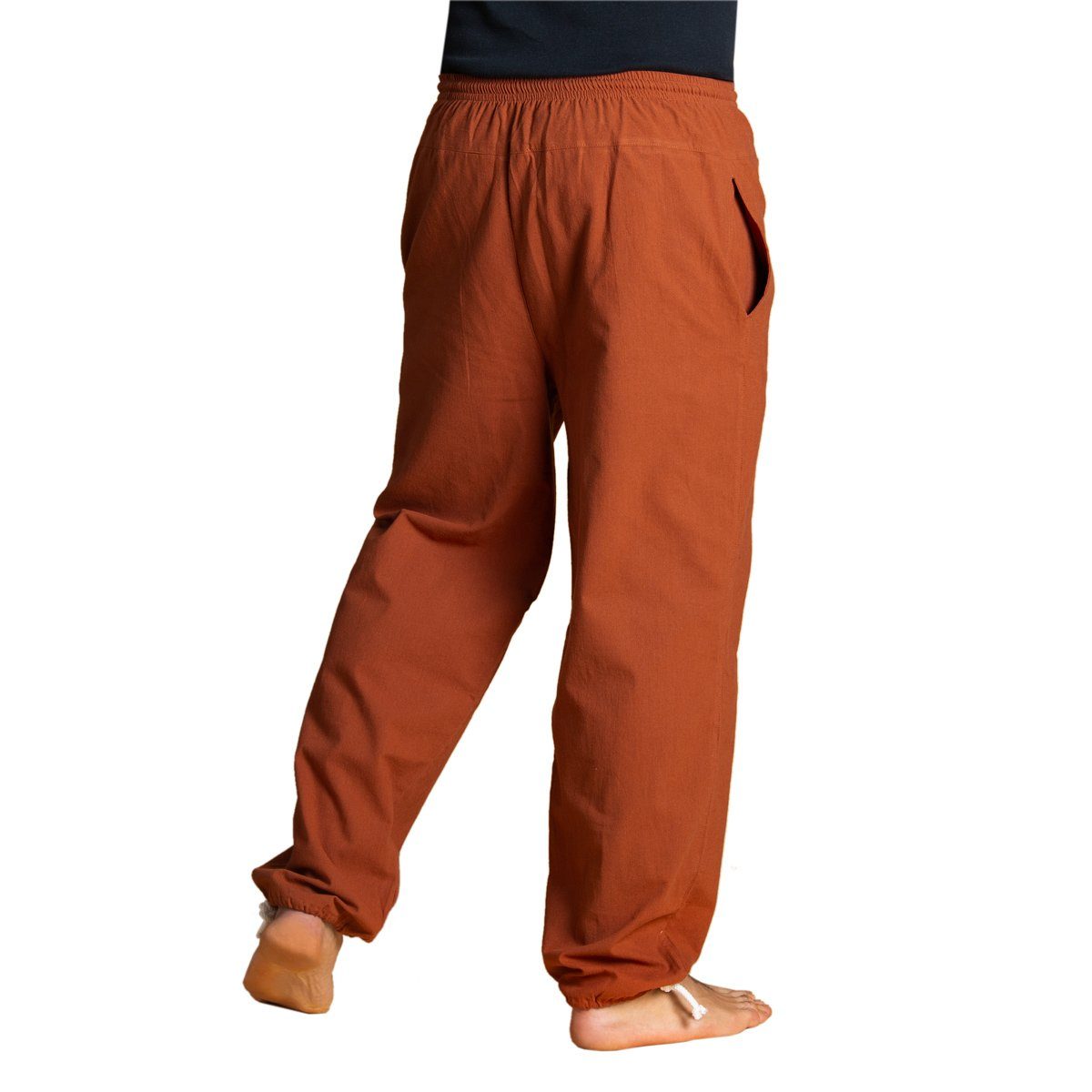 PANASIAM Stoffhose E-Pants leichte Unisex Bundhose aus weicher Baumwolle für Damen und Herren Freizeithose mit Tunnelzug Relaxhose bequeme Sommerhose