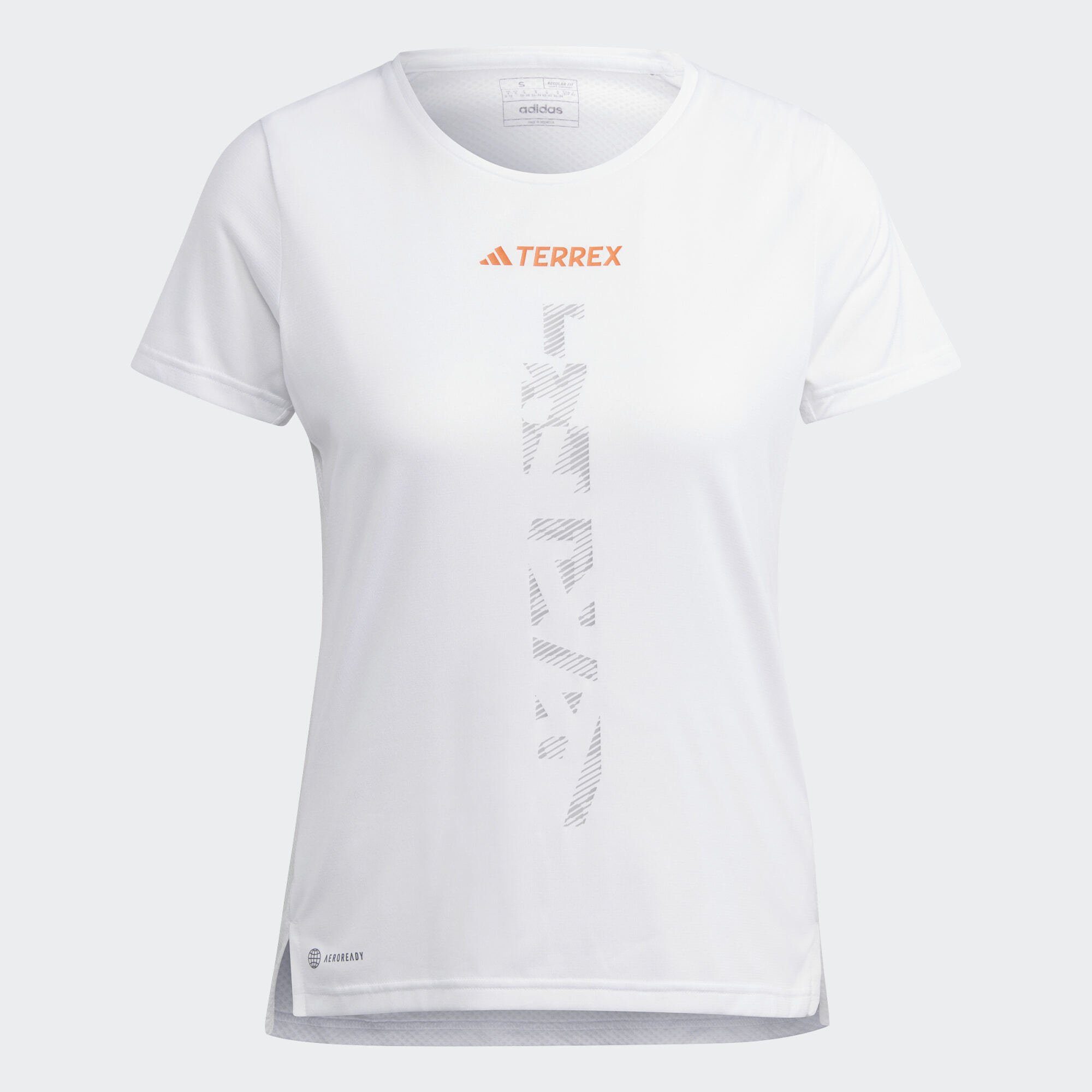 TERREX T-Shirt RUNNING adidas White TRAIL TERREX T-SHIRT AGRAVIC