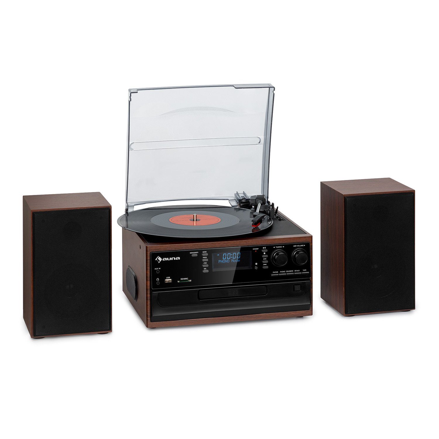 Auna Oakland Stereoanlage (FM und DAB+ Radiotuner)