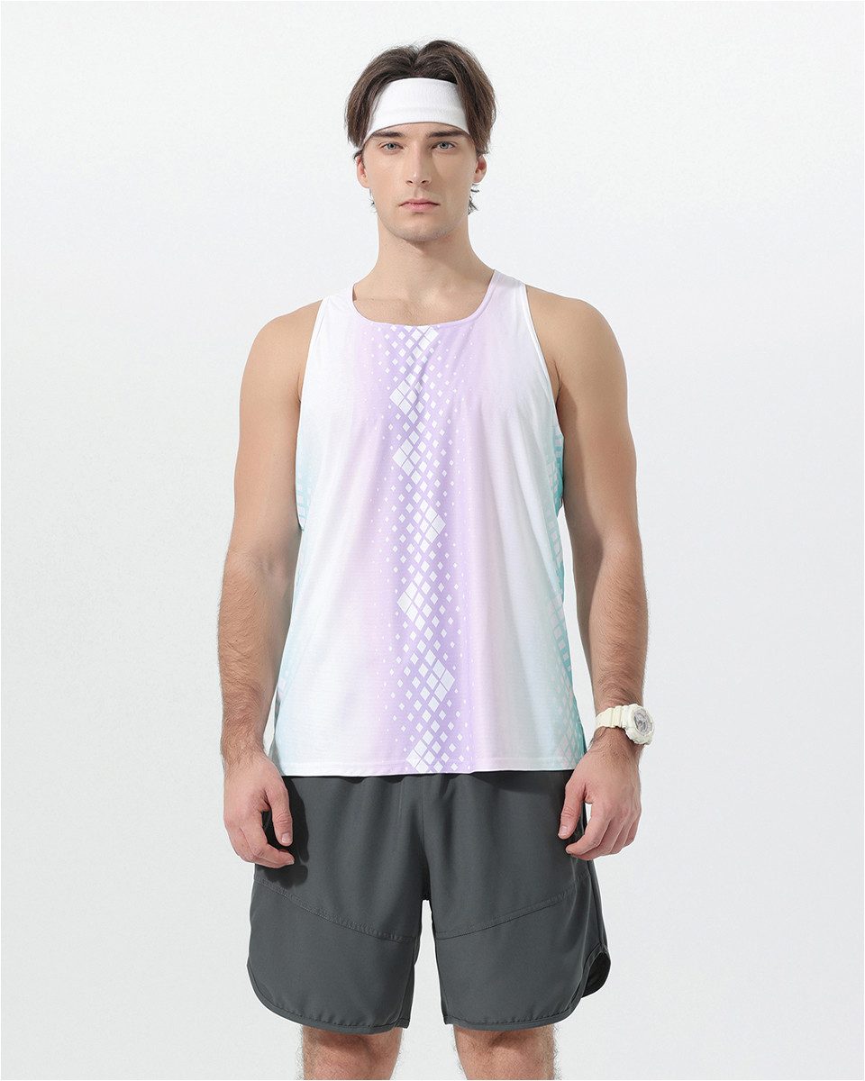 YOUTHUP Tanktop Herren Colorblock Tanktop – rundhals, schnell trocknend, leicht