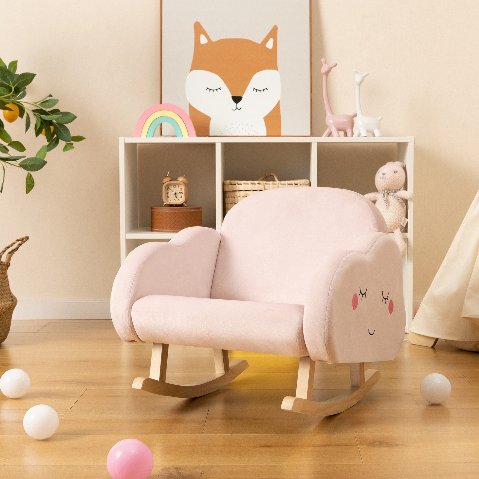KOMFOTTEU Kindersessel, Kindersofa aus Samt & günstig online kaufen