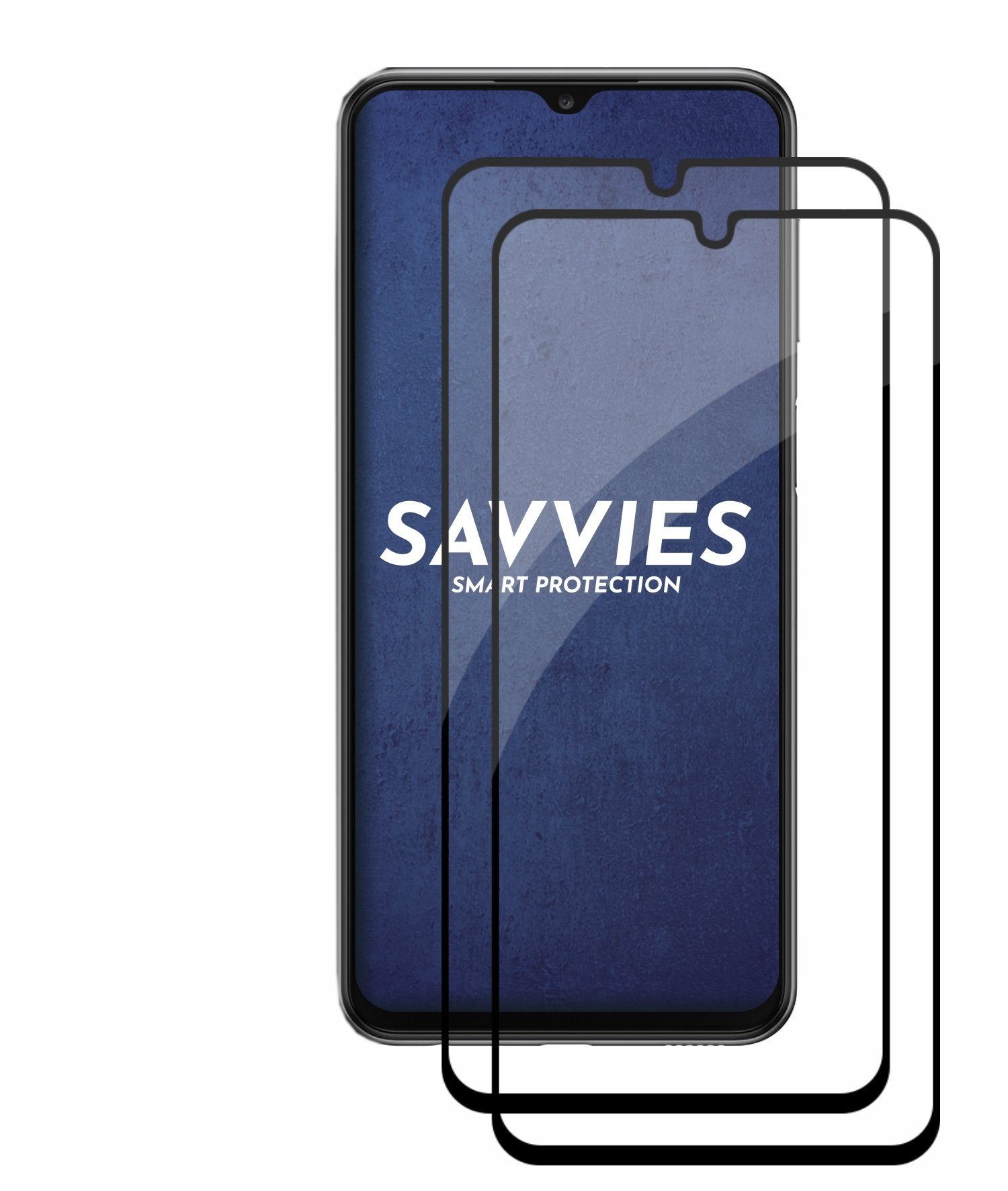 Savvies FHD33 2.5D Full Screen Panzerglas (schwarz) für Samsung Galaxy S24  Plus (NUR Kamera), Displayschutzglas, 2 Stück, Schutzglas klar