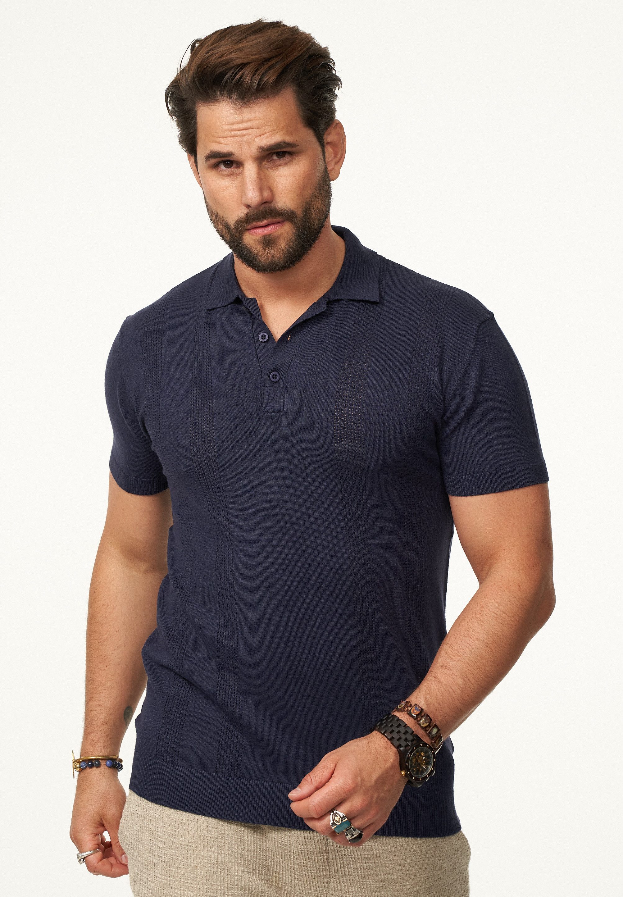 SOULSTAR Poloshirt mit Knopfleiste Herren Kurzarm günstig online kaufen