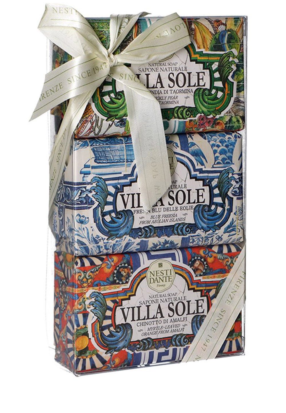 Nesti Dante Handseife 666004, 3-tlg., Geschenk-Set Villa Sole Gift Set 3 x 250 g