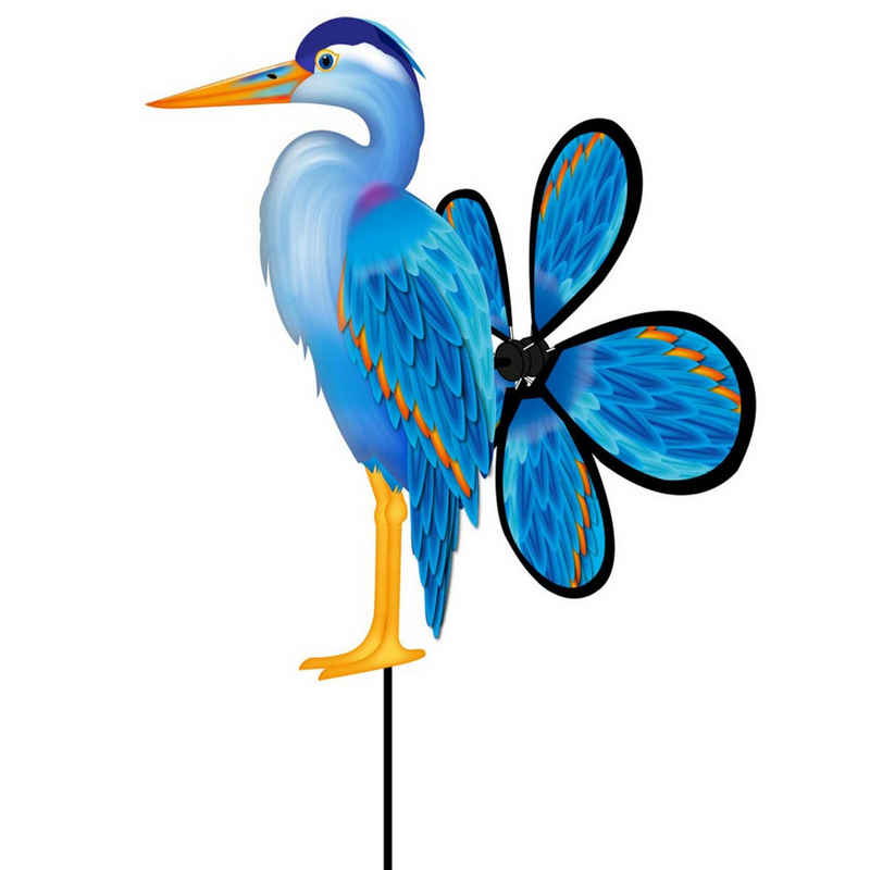 HQ Windspiel Windrad Windspiel HQ Spin Critter Blue Heron Gartendeko Propeller, farbenfrohe Gartendekoration, toller Hingucker
