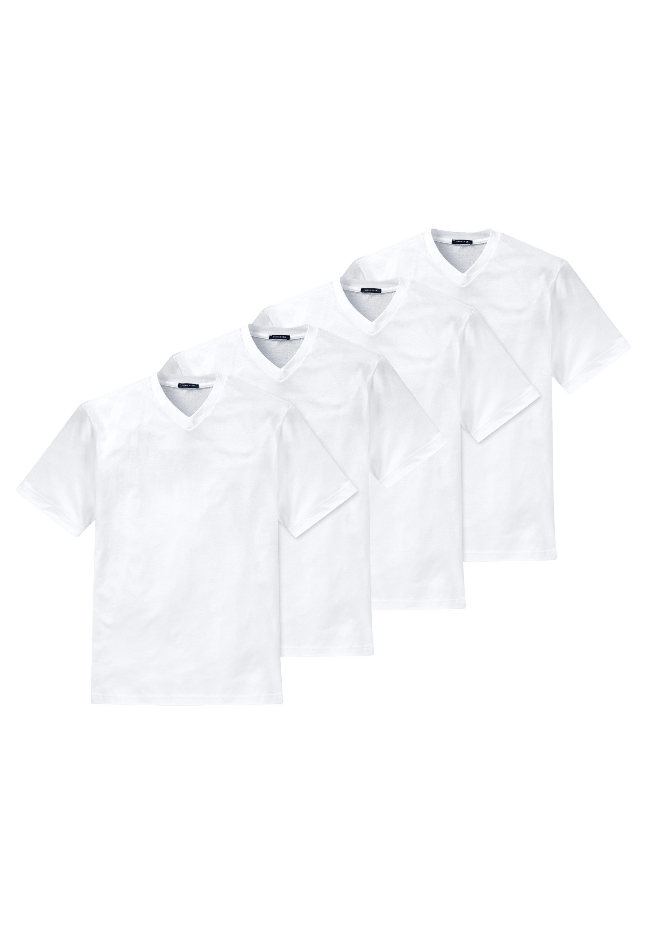 Schiesser Unterhemd 4er Pack American (Spar-Set, 4-St) Unterhemd / Shirt Ku günstig online kaufen