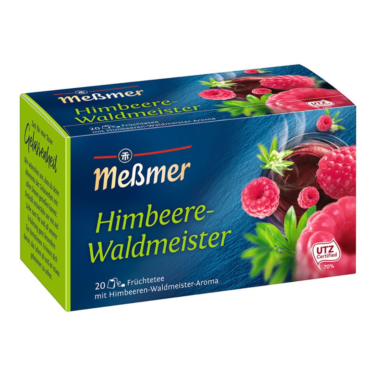 Meßmer Tee, Meßmer Himbeere Waldmeister Früchtetee Beutel aromatisiert 45g