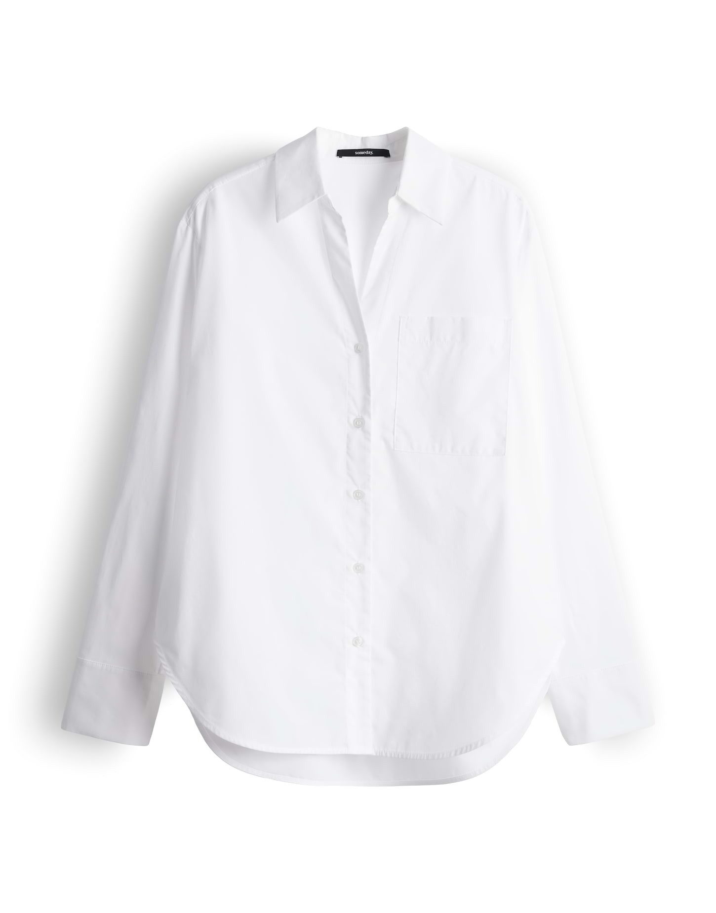 someday Hemdbluse ZAMILY Loose aus nachhaltigem Baumwoll Popelin weite Pass günstig online kaufen