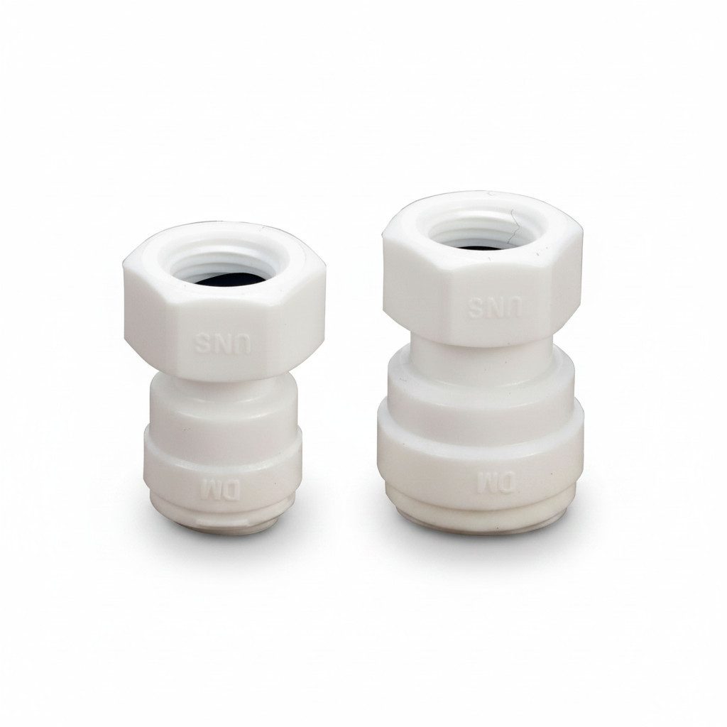 DMfit Wasserhahnfilter, Kühlschrank/Osmose Adapter 1/4" oder 3/8" x 7/16 IG