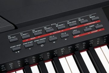 Classic Cantabile Stage-Piano SP-250 Stagepiano - 88 echte Hammertasten mit Anschlagdynamik, (Stage-Set, inkl. Ständer, Kopfhörer & Pedal), Klaviatur mit Splitfunktion, Lernmodus, USB-MIDI (In/Out)