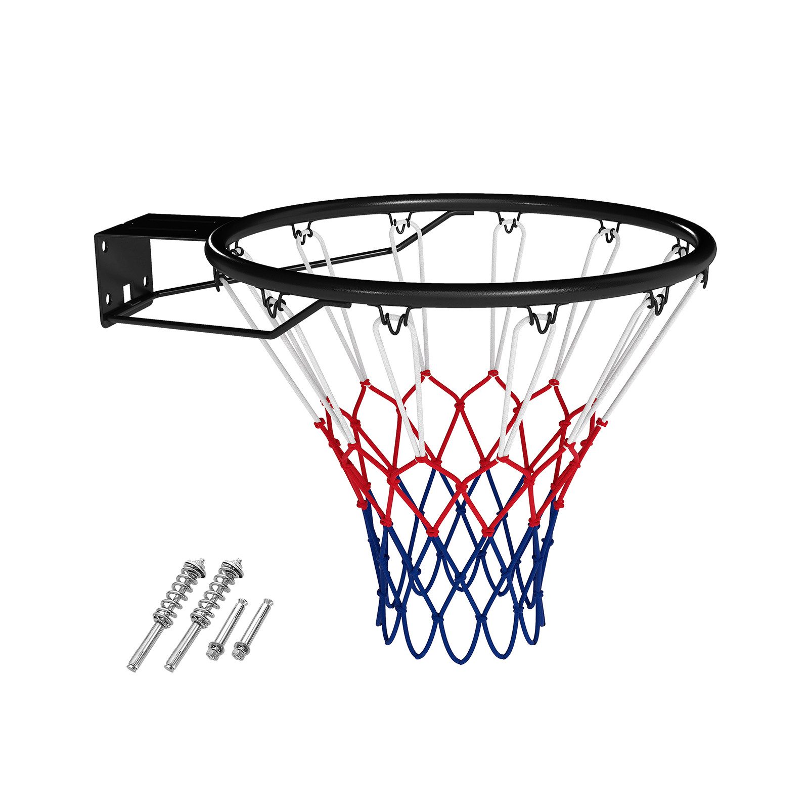 COSTWAY Basketballkorb, Massiver, Ø45cm Basketball Korb wetterfest für Wandmontage