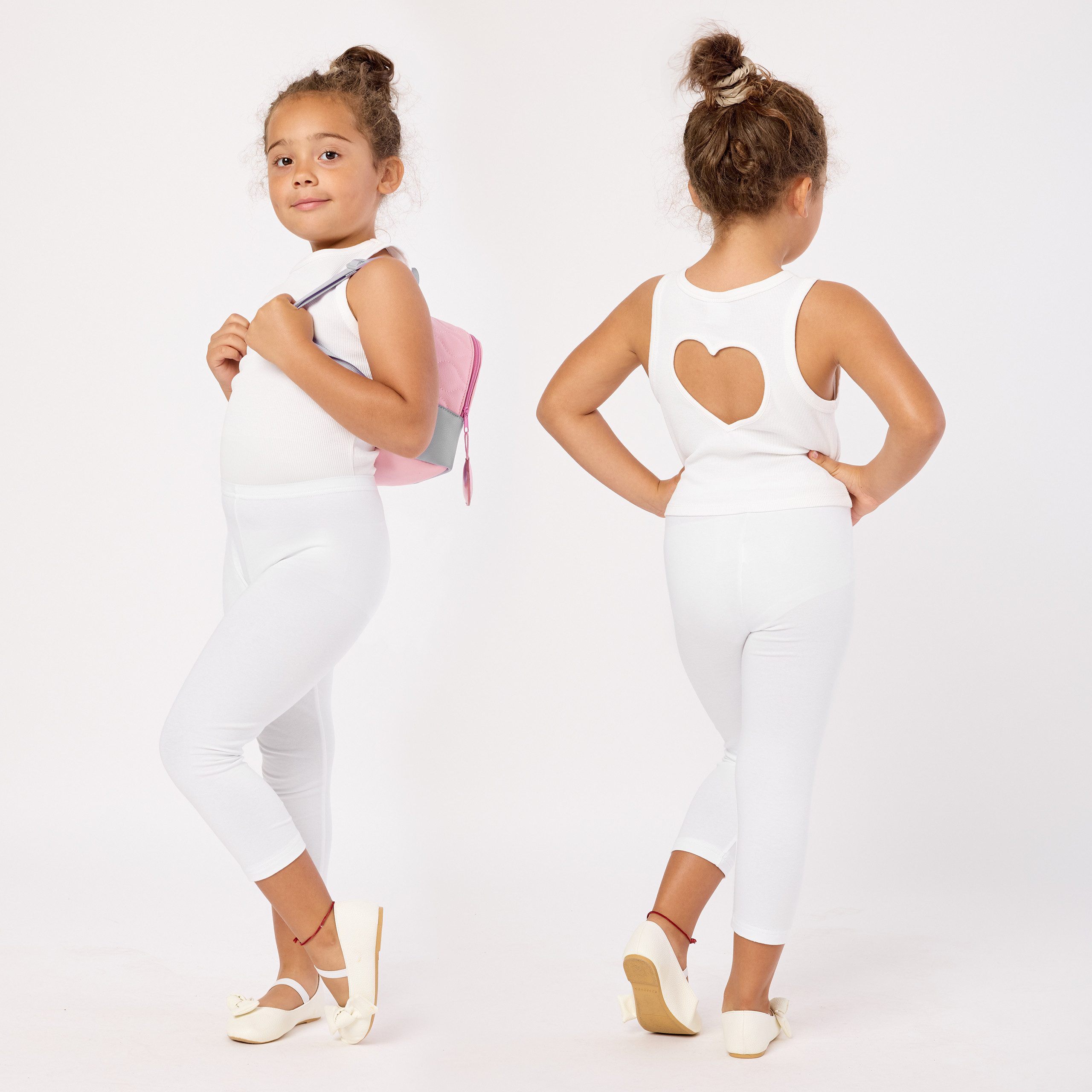 Merry Style Leggings Mädchen 3/4 Capri MS10-131 (1-tlg) elastischer Bund