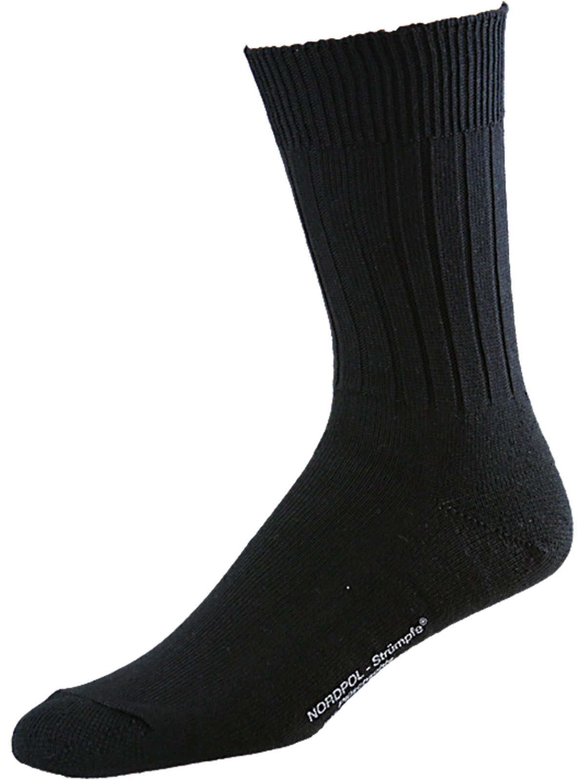 Nordpol Arbeitssocken 3 Paar Sportsocken 2788 schwarz 85% BW / 13% Polyamid / 2% Elastan