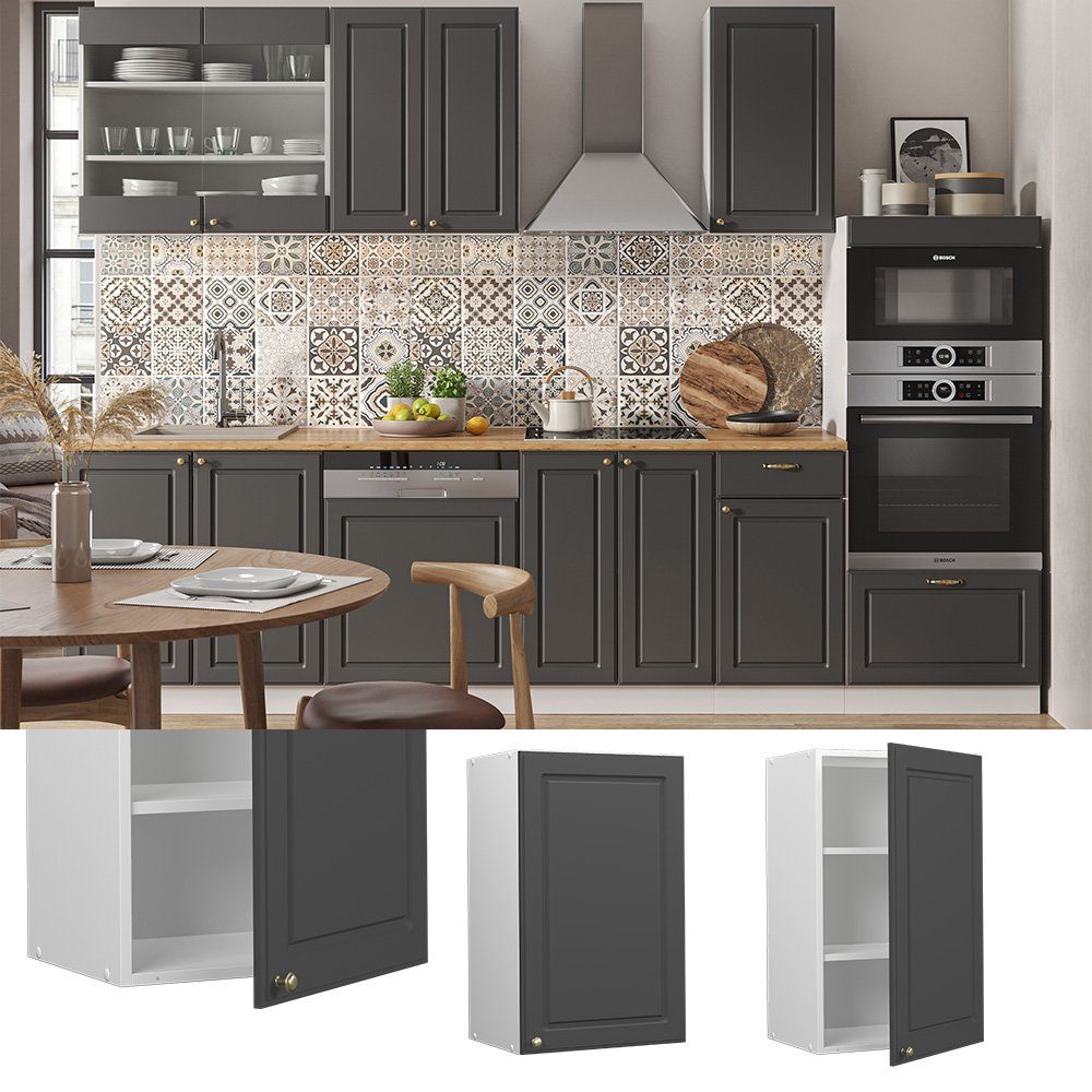 Vicco Hängeschrank Fame-Line, Anthrazit-Gold/Weiß, 45 cm günstig online kaufen