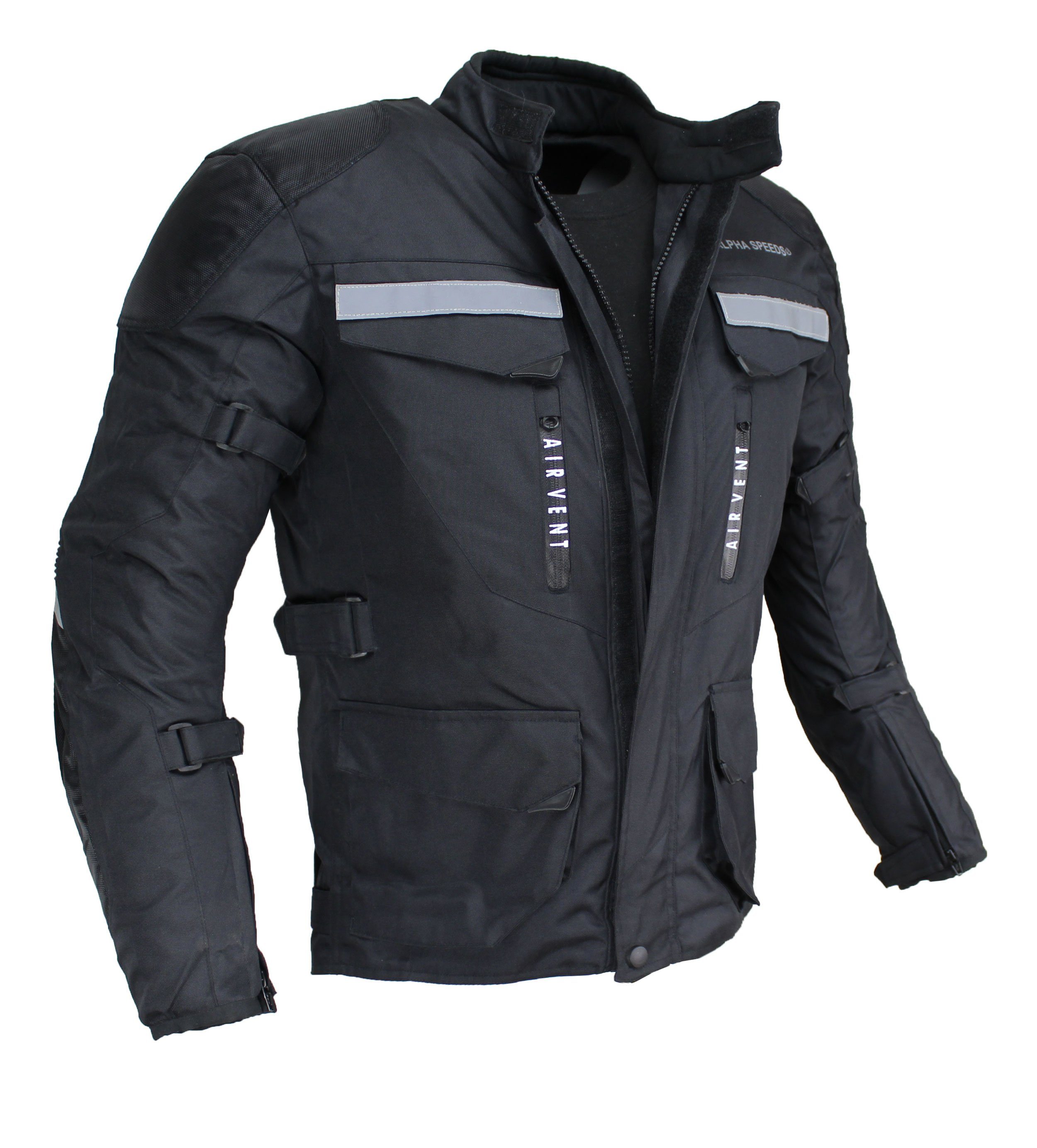 Alpha Speeds Motorradjacke Herren Motorrad Textiljacke Biker Wasserdicht Ja günstig online kaufen