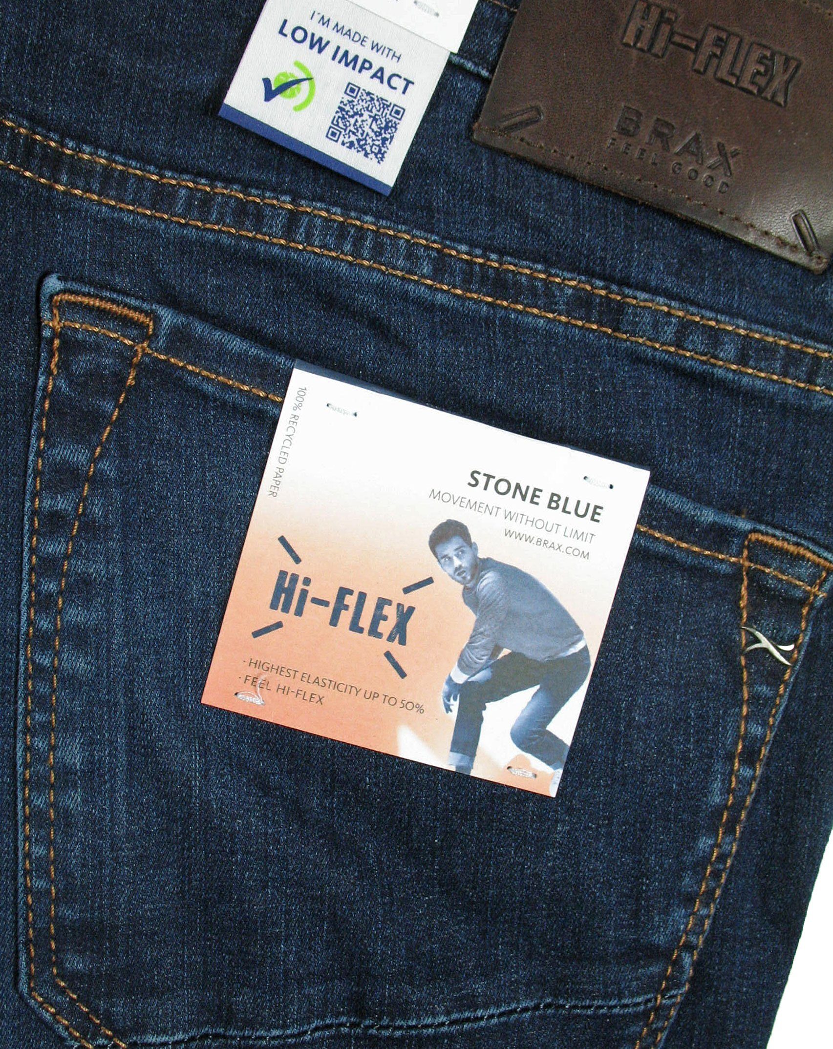 Brax 5-Pocket-Jeans Style CHUCK Hi-FLEX stone Denim used blue