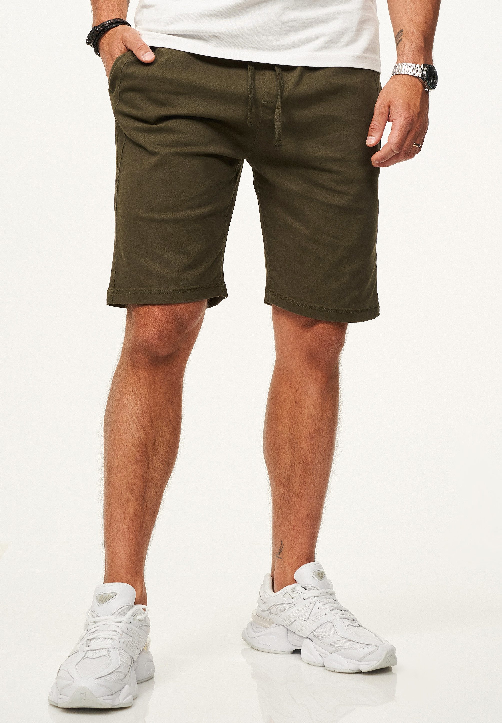 SOULSTAR Chinoshorts mit Gummibund & Tunnelzug - Kurze Hose für Herren Regu günstig online kaufen