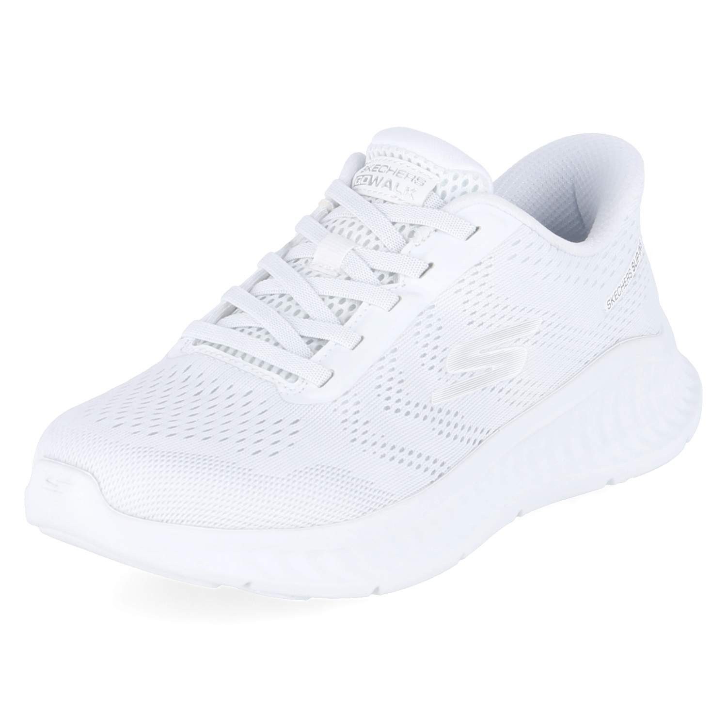 Skechers Skechers Slip On Sneaker 125643 WHT Damen Textil white Schnürschuh – Bild 2 von 5