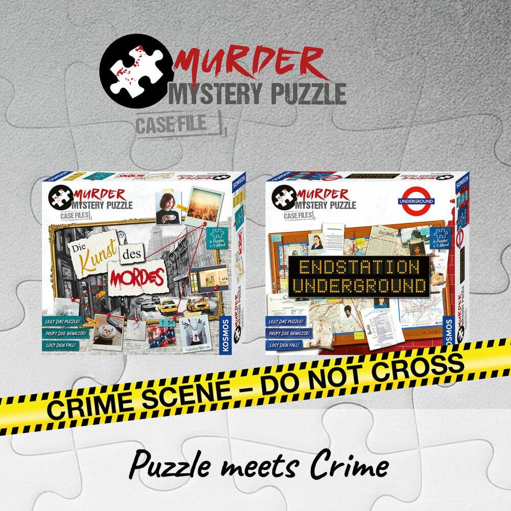 Endstation Puzzle Underground Murder Spiel, Mystery Kosmos