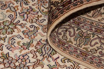 Läufer Kaschmir Seide Teppich handgeknüpft beige, morgenland, rechteckig, Höhe: 5 mm