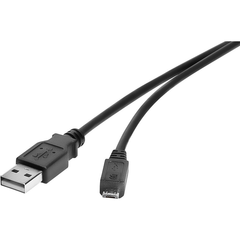 Renkforce USB-Kabel USB 2.0 USB-A Stecker, USB-Micro-B Stecker 0.30 m USB-Kabel