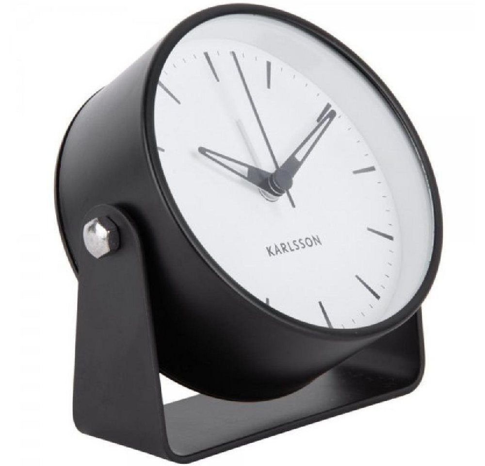 Karlsson Uhr Wecker Calm Metal Black