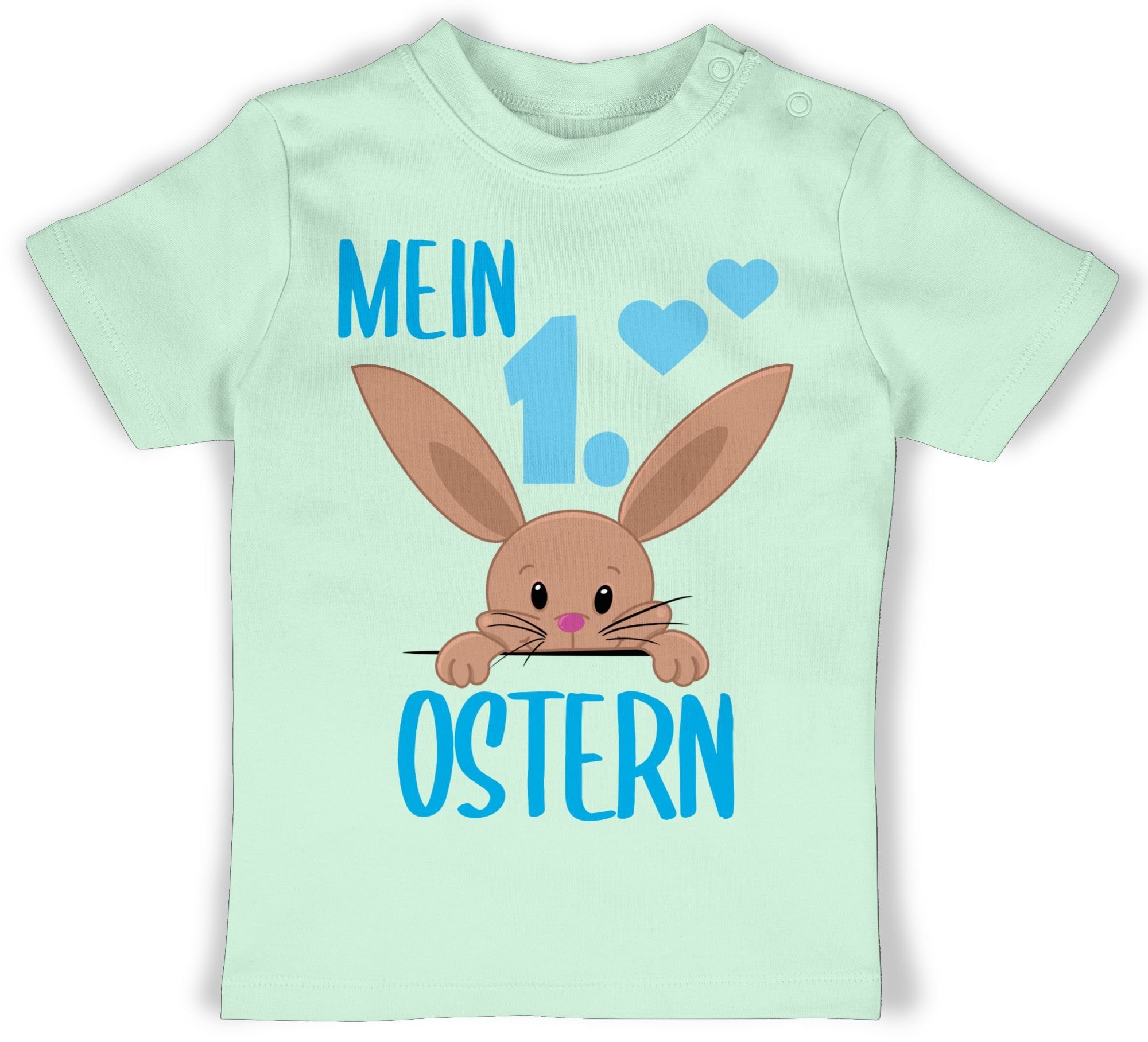Shirtracer T-Shirt Mein 1. Ostern Hase Ostergeschenke 2 Mintgrün
