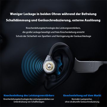 Bifurcation Wasserdichter Bluetooth-Sportkopfhörer mit 12 Stunden Akkulaufzeit Sport-Kopfhörer (Lärmminderung)