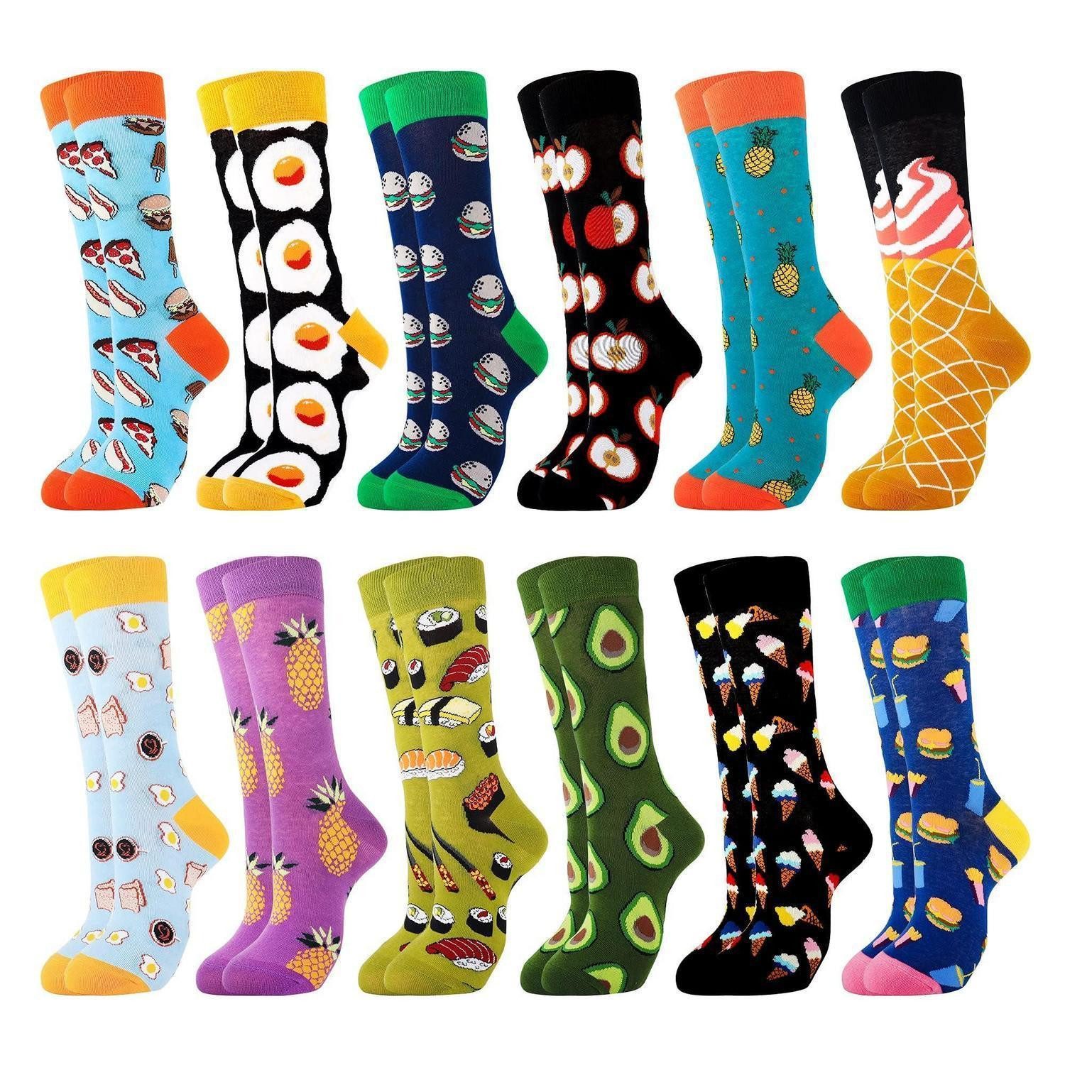LuxusKollektion Socken Socken Damen 3er Pack Baumwolle 35-38 bunt