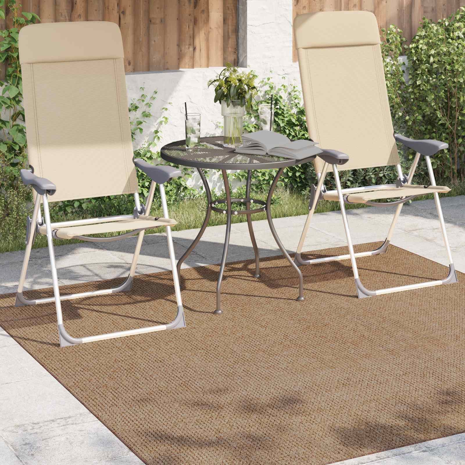 vidaXL Teppich Bereichsteppiche Quadratisch AGIRA Natur 200 x 200 cm Polyester, Quadratisch