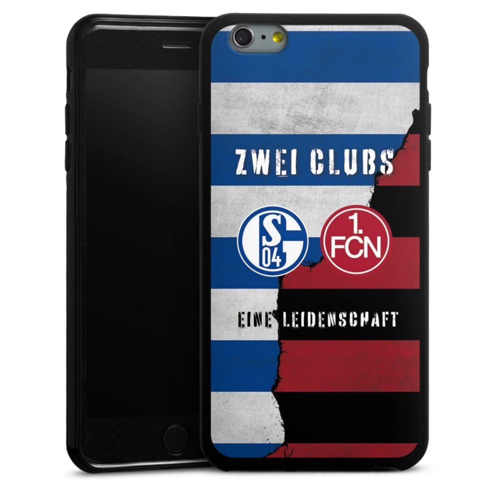 DeinDesign Handyhülle FC Schalke 04 1. FC Nürnberg Freundschaft, Apple iPhone 6s Plus Silikon Hülle Bumper Case Handy Schutzhülle