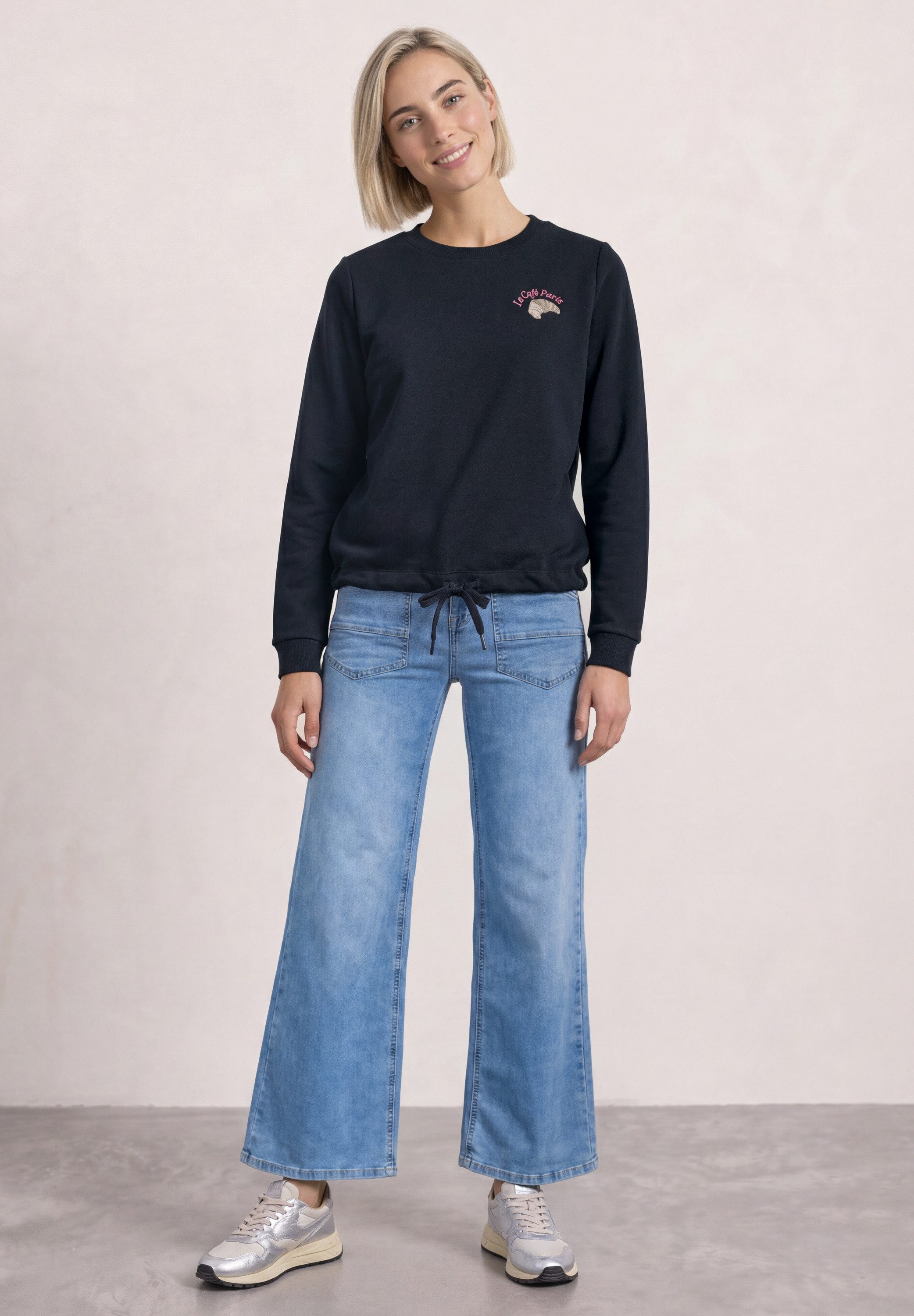 STREET ONE Sweatshirt mit Tunnelzug am Saum – Bild 3 von 5