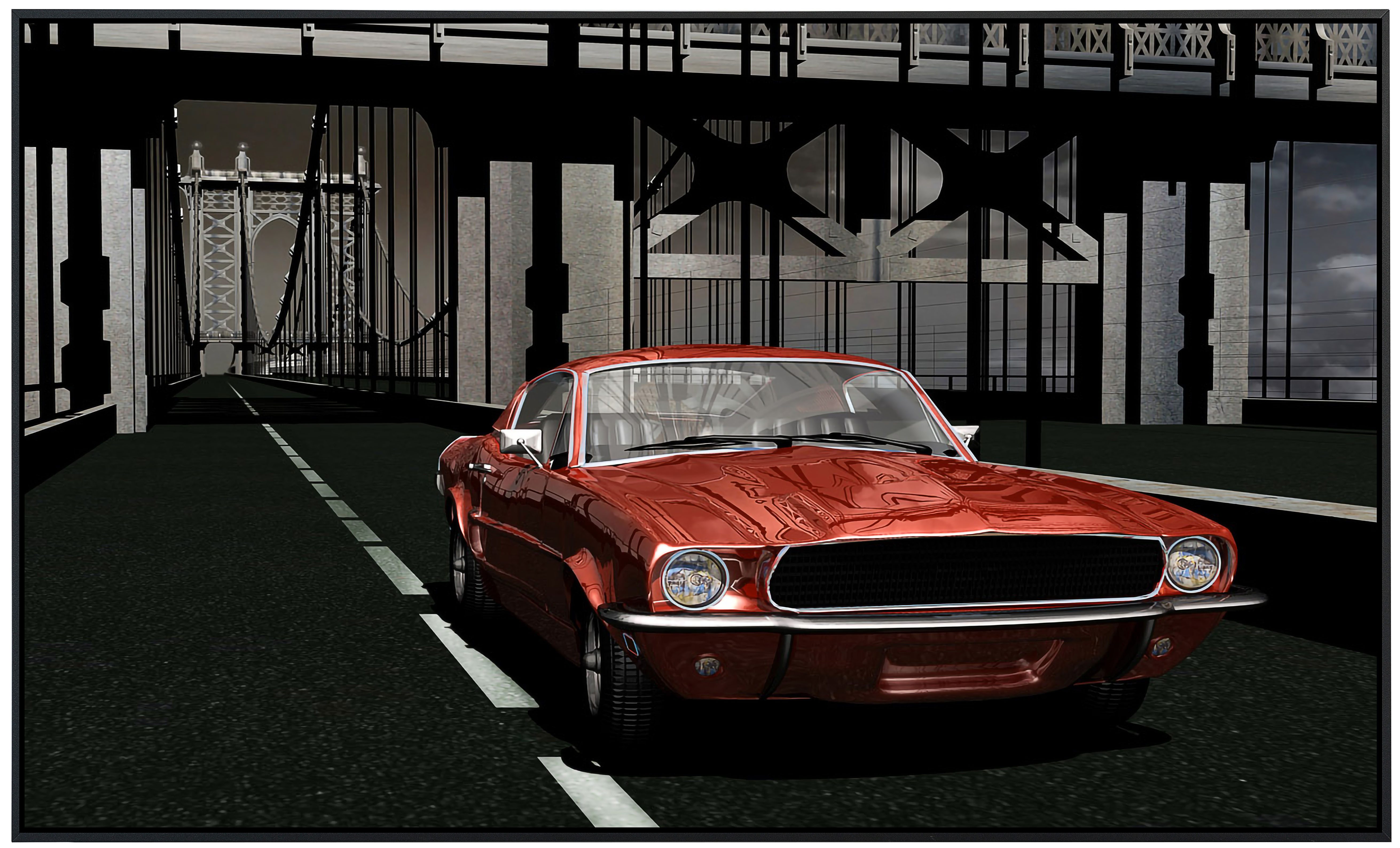 Papermoon Infrarotheizung INFRAROT-BILD-HEIZUNG, Auto, TÜV-Rheinland/GS zertifiziert, angenehme Strahlungswärme