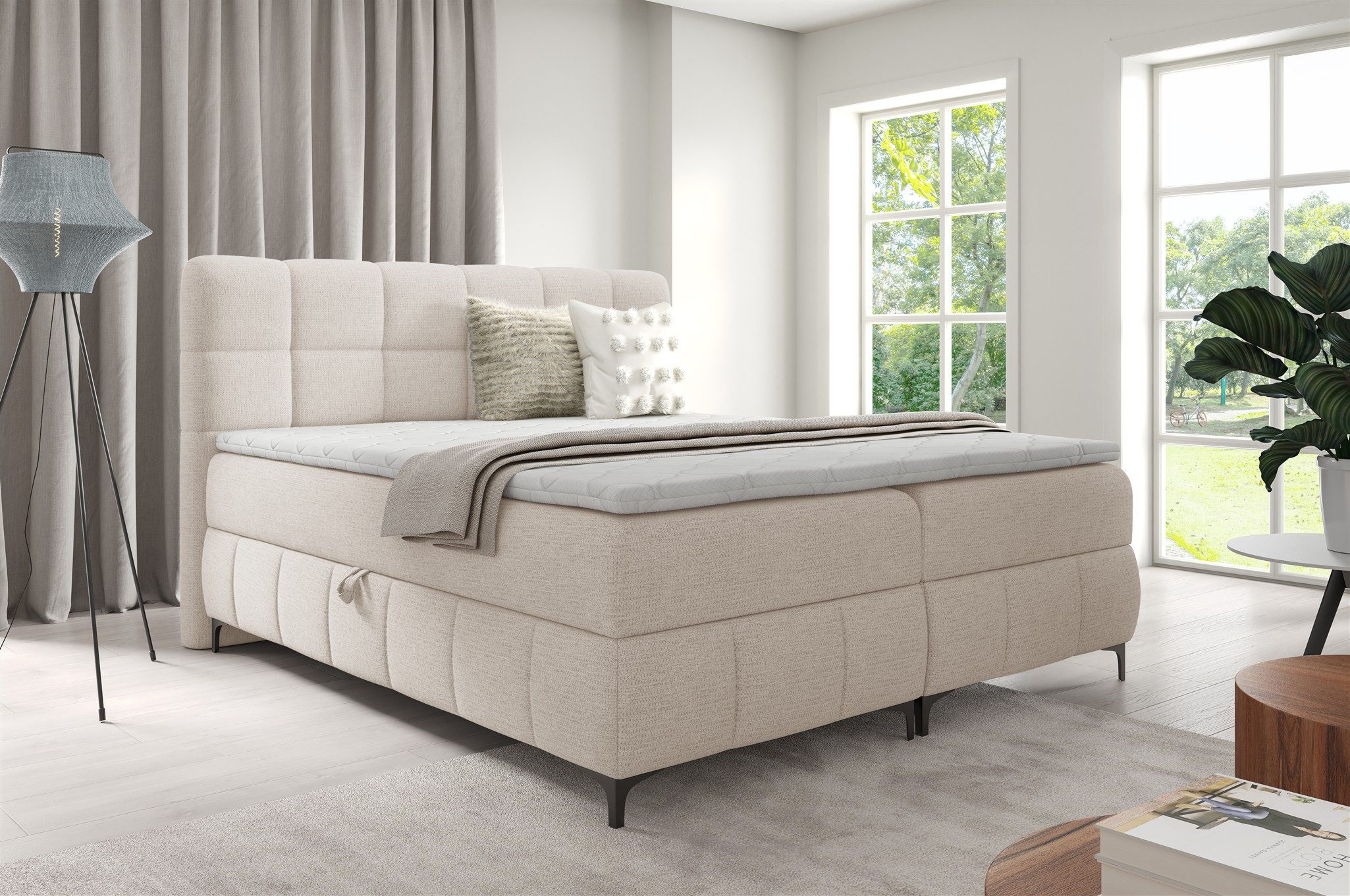 Fun Möbel Boxbett Boxspringbett Bett Schlafzimmerbett günstig online kaufen