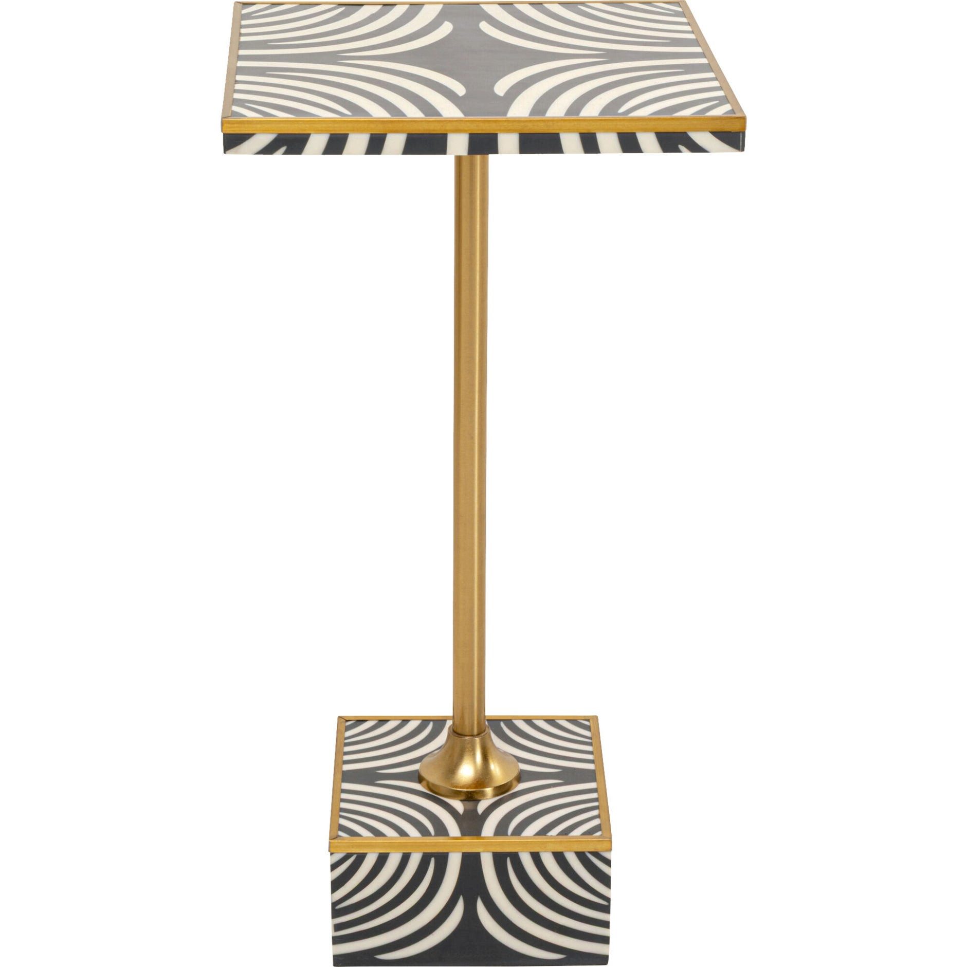 Kare Design Beistelltisch Zebra, 25x25 cm
