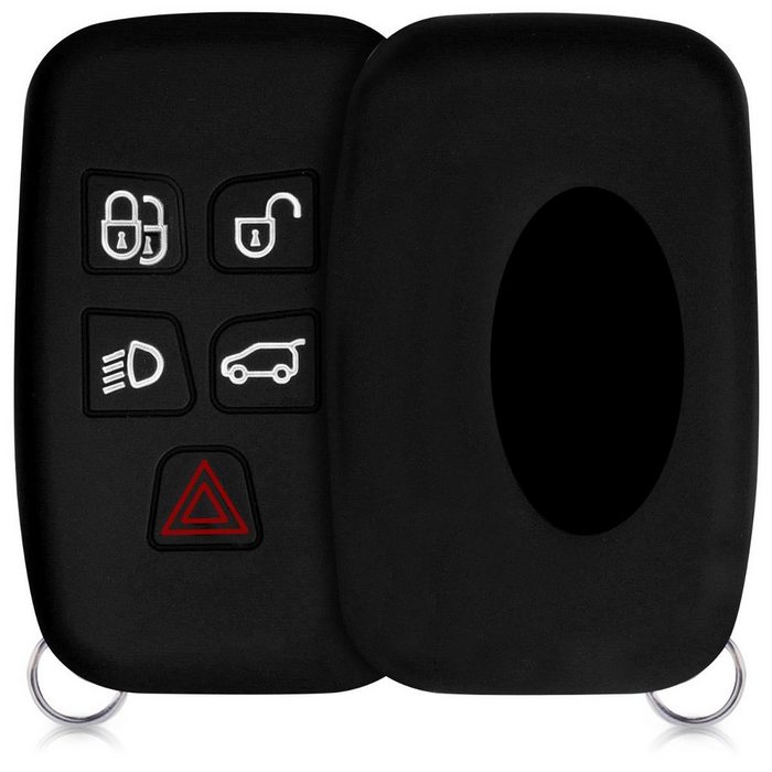 kwmobile Schlüsseltasche Autoschlüssel Silikon Hülle für Land Rover Jaguar Schlüsselhülle Schlüssel Case Cover