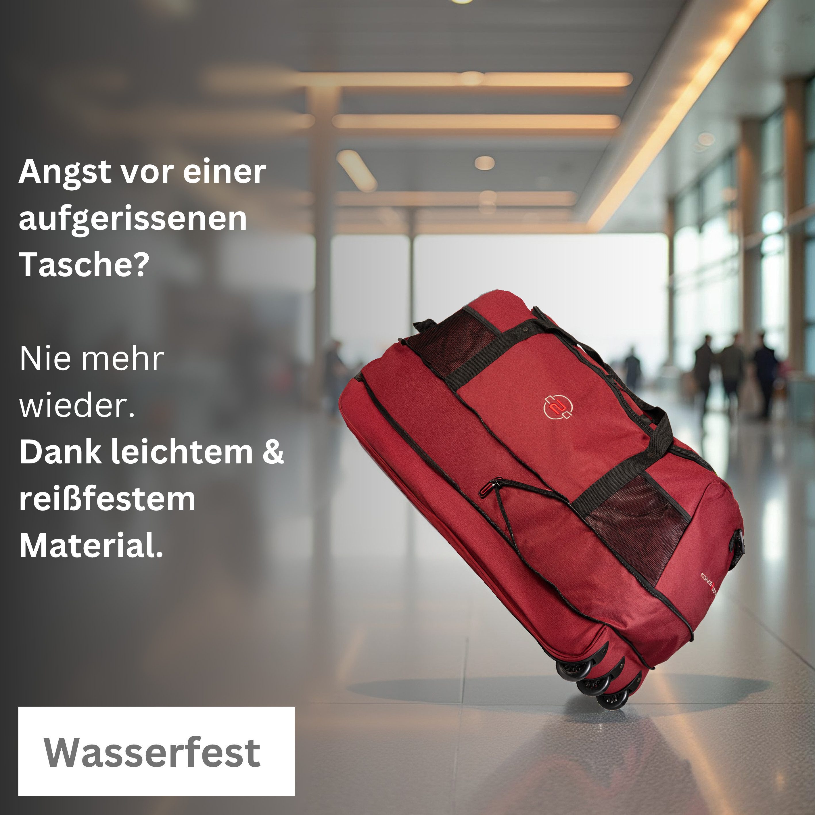 cocoono Reisetasche Reisetasche mit Rollen – Große faltbare Rolltasche 120L günstig online kaufen