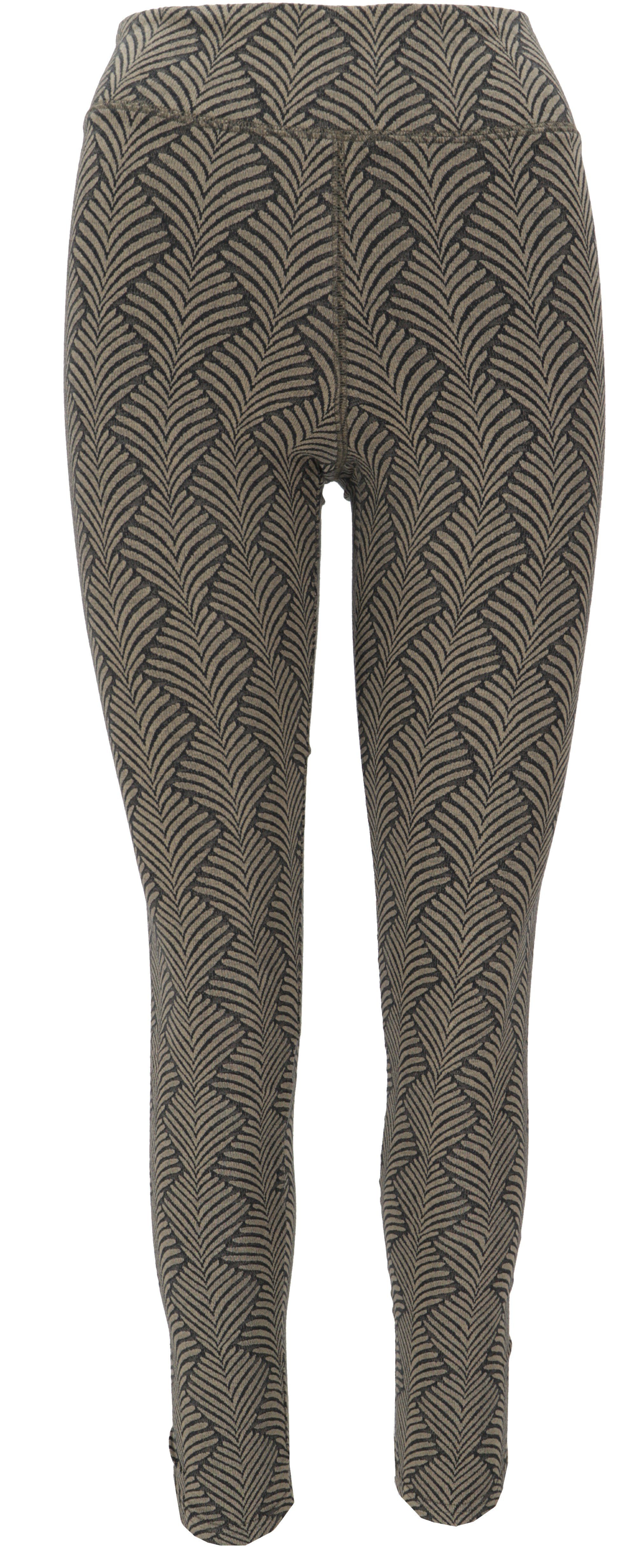 Guru-Shop Hose & Shorts Jacquard Yoga-Hose, Yoga Leggings Bio-Baumwolle.. alternative Bekleidung