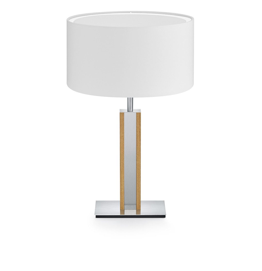 HerzBlut LED Hockerleuchte Karl N mit Nickelapplikation, E27