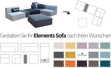 TOM TAILOR HOME Tischelement ELEMENTS, Tischplatte schwarz, als Couchtisch oder Sofaelement einsetzbar