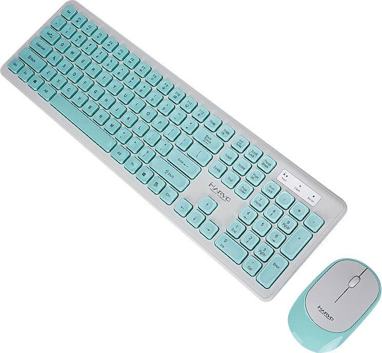 MARVO Marvo Wireless/kabellose (1 Maus-Set, Tastatur- und Maus Tastatur und St)