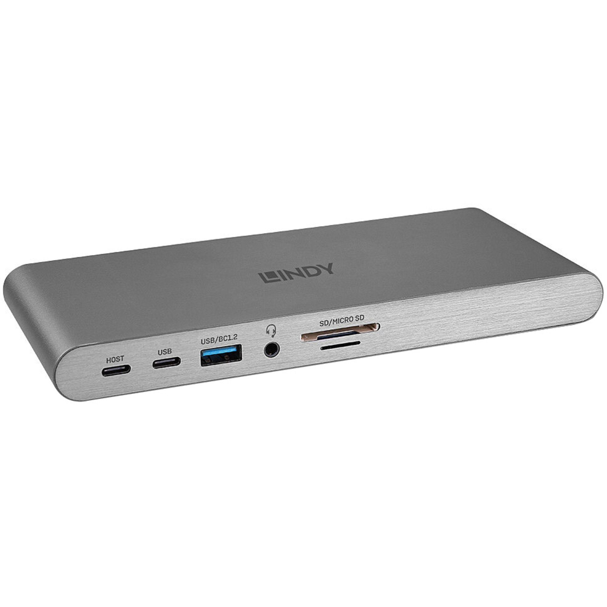 Laptop-Dockingstation Lindy DST-Pro 5K XT, Dockingstation, (5K DP, HDMI