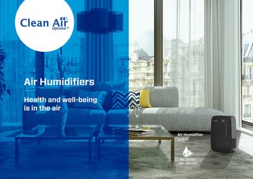 Clean Air Optima Luftbefeuchter mit Ionisator CA-607W Smart, 5,5 l Wassertank, Heizelement für warme Luftbefeuchtung